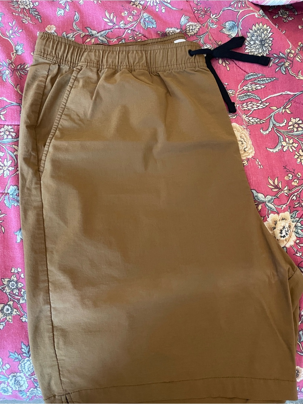 Men's Drawstring Casual shorts, Brown, size XL